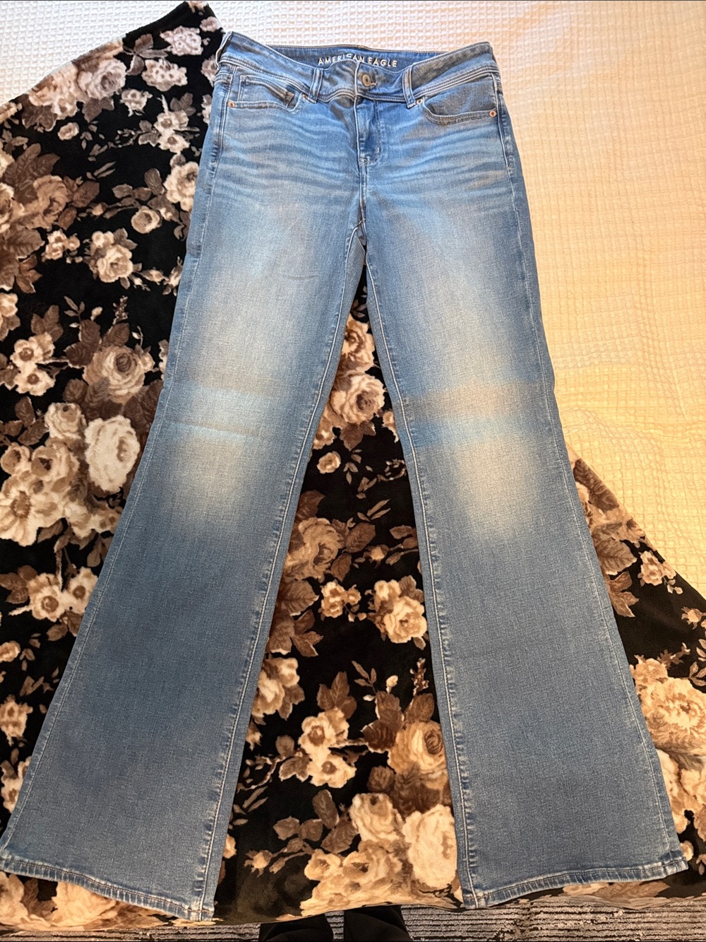 American Eagle Outfitters Light Blue Flare Jeans